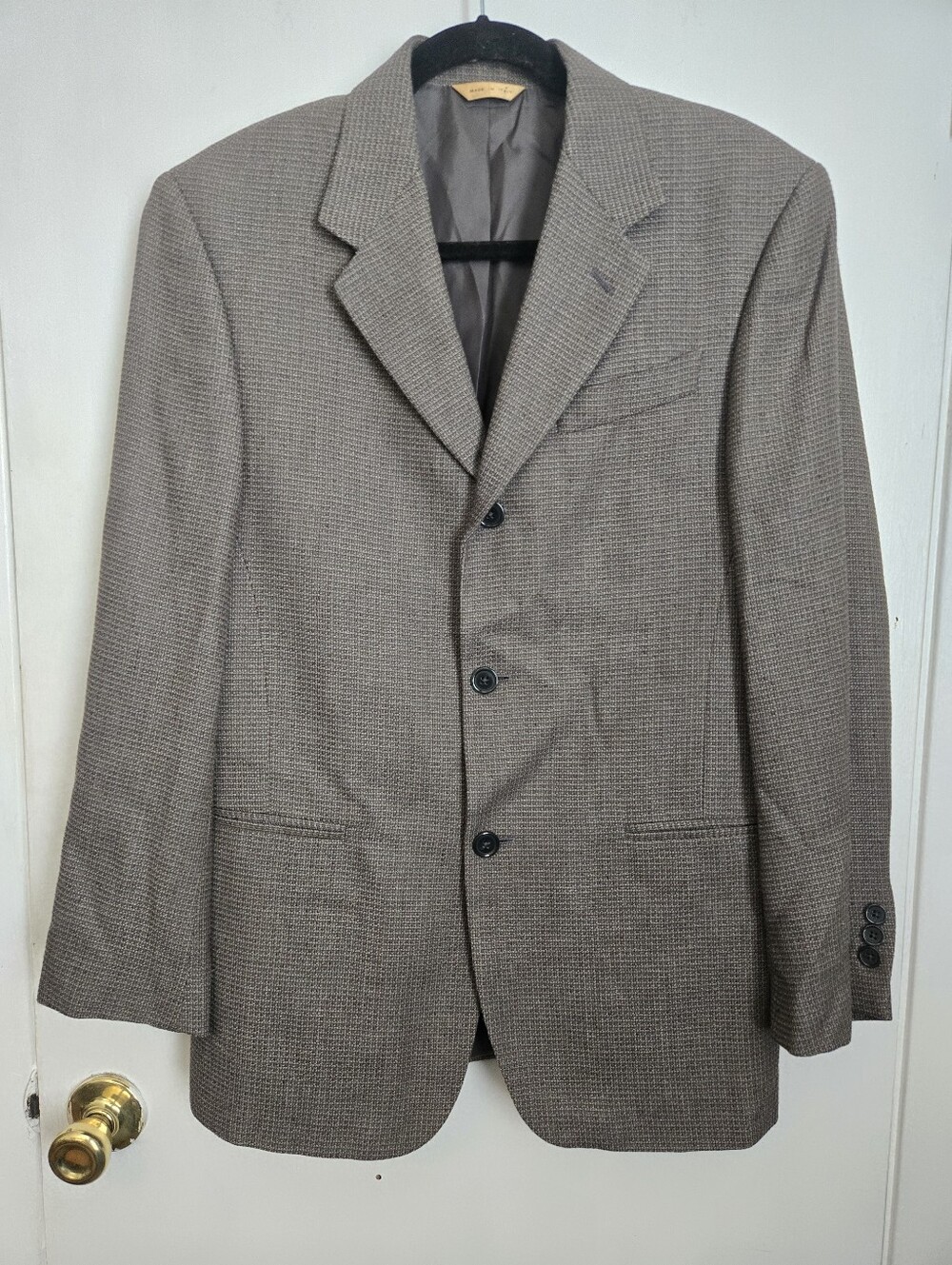 Donna Karan Signature Men's Blazer - Made In Italy - 100% Silk/Wool Sz 38 Short